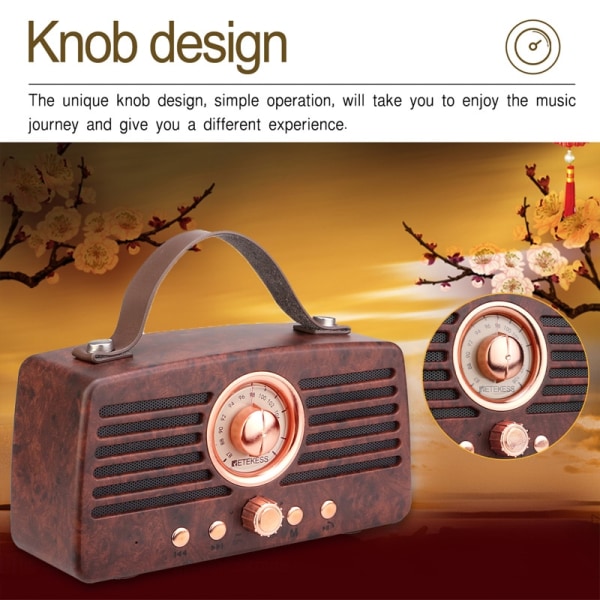Klassisk retro FM-radiomottagare bärbar dekoration MP3