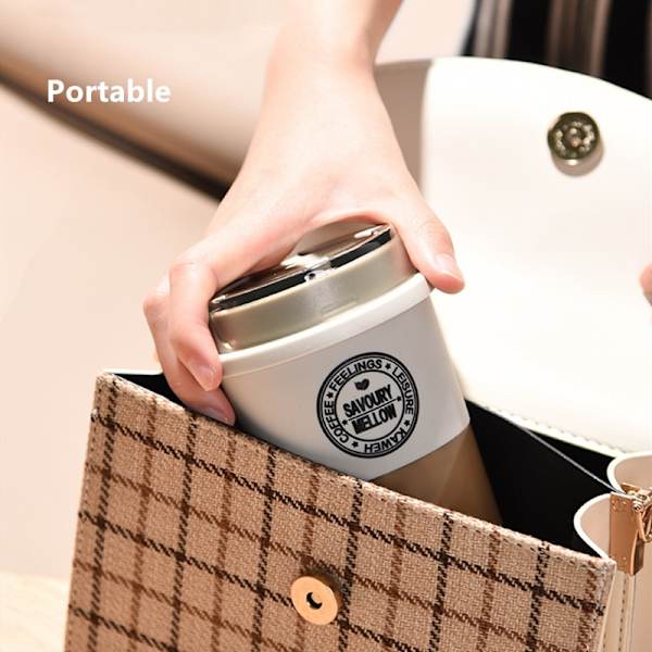 Bärbar 300 ml högkvalitativ Tritan-material kaffemugg Anti