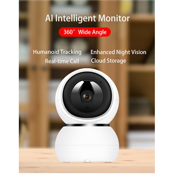 HD Baby Monitor Webbkamera APP Fjärrkontroll Smart Home Video