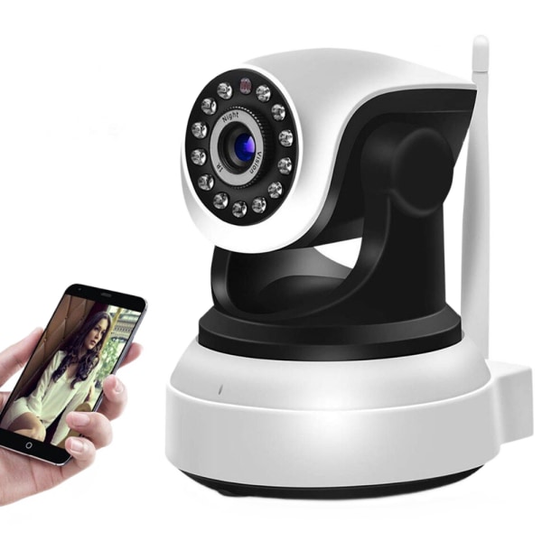 Wifi inomhus CCTV-övervakning Pan/tilt trådlös kamera två