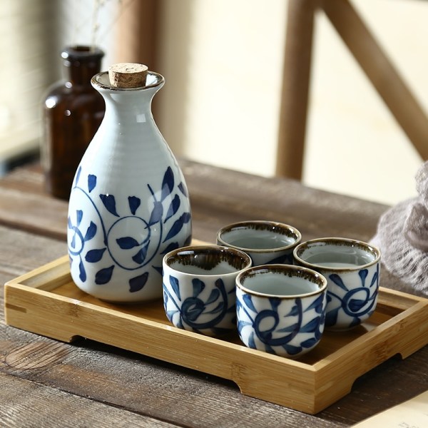 Japansk stil vingods av hög kvalitet keramisk Sake Pot Set