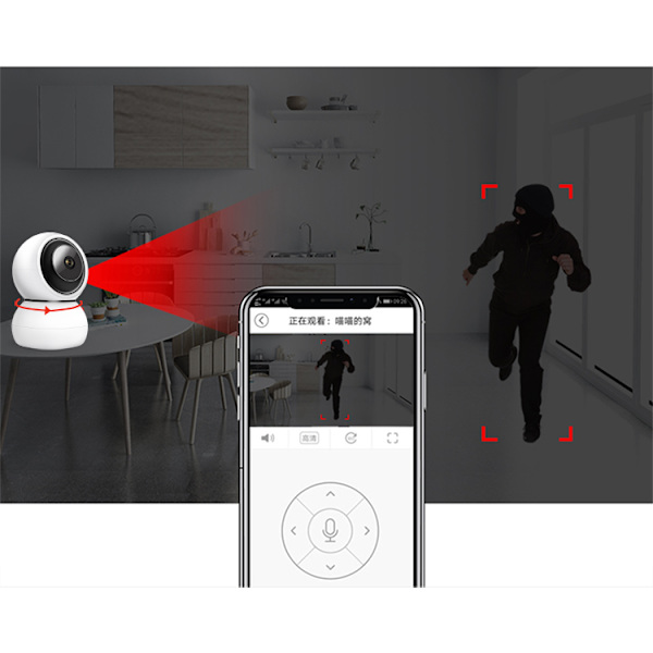 HD Baby Monitor Webbkamera APP Fjärrkontroll Smart Home Video
