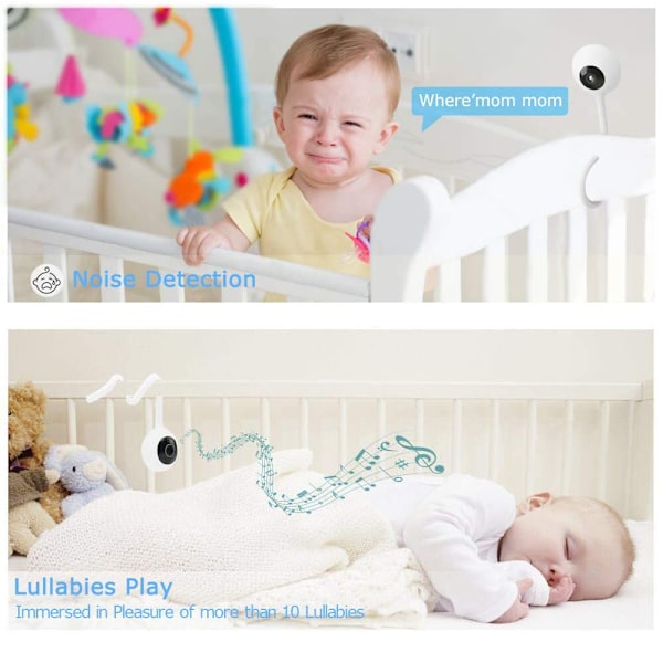 Display Temperatur Spela Lullaby HD Mini IP Camera Wifi