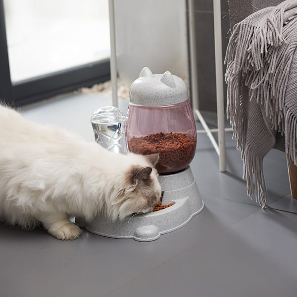 Pet Dog Cat Automatisk matarskål för hundar dricksvatten