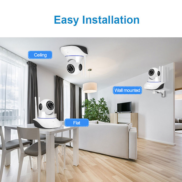 Mini trådlös IP-kamera WiFi hemsäkerhetsövervakning