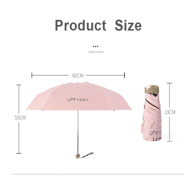 Paraply Mycket litet mini paraply Vinyl paraplyficka