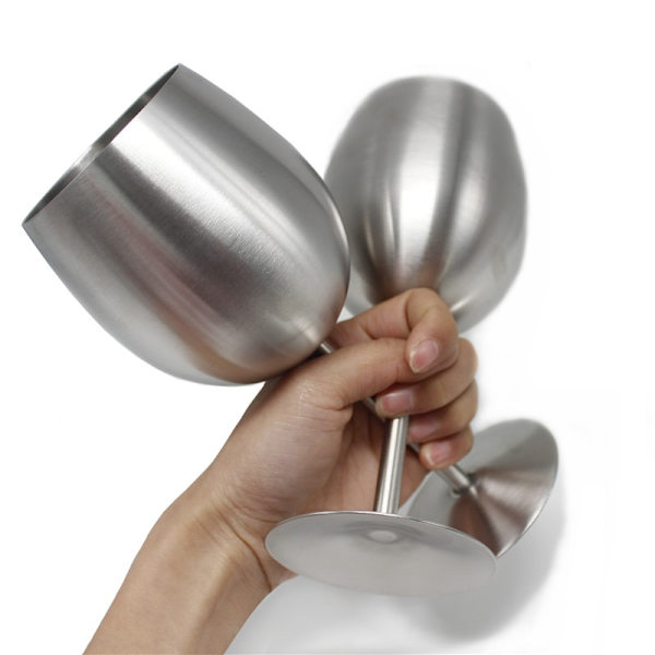 2 STK Silver högkvalitativt rostfritt stål High End rött vin