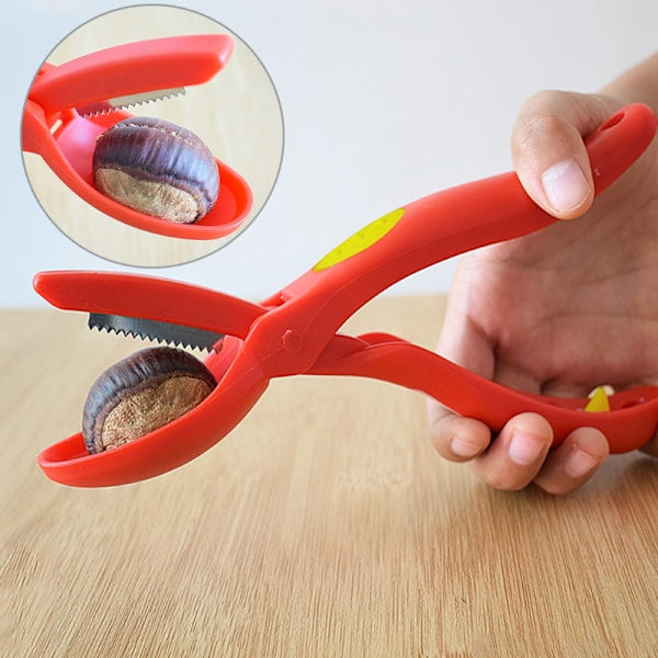 Creative Rostfritt stål kastanj Cutter Valnöt Tång Clamp