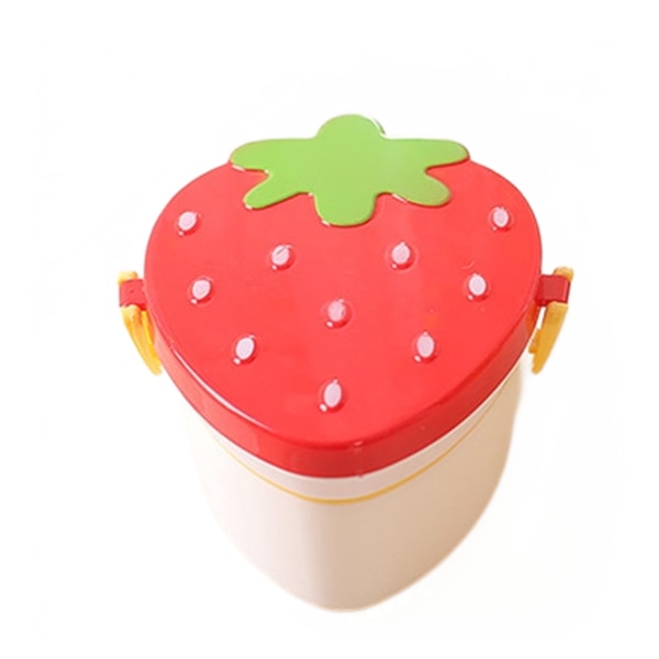 500ml Strawberry Shape Lunchbox, 2-lagers matfruktförvaring