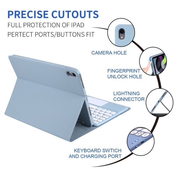 Runt tangentbordsfodral Case bluetooth för case