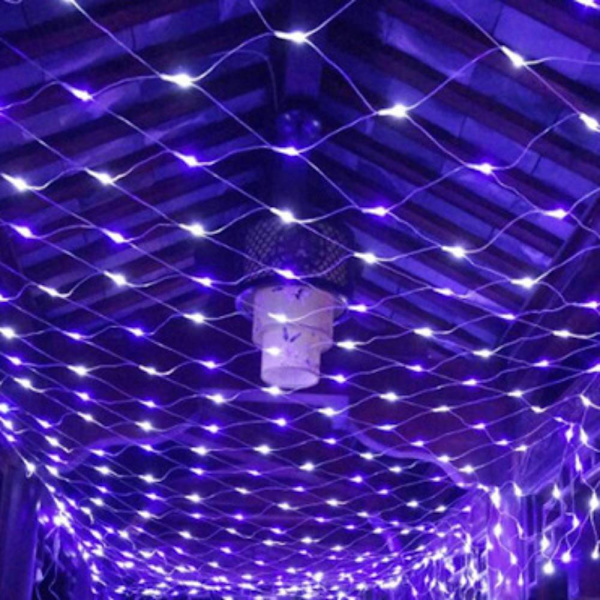 LED utomhus vattentät fiskenätsljus, juldagen White 3*2m