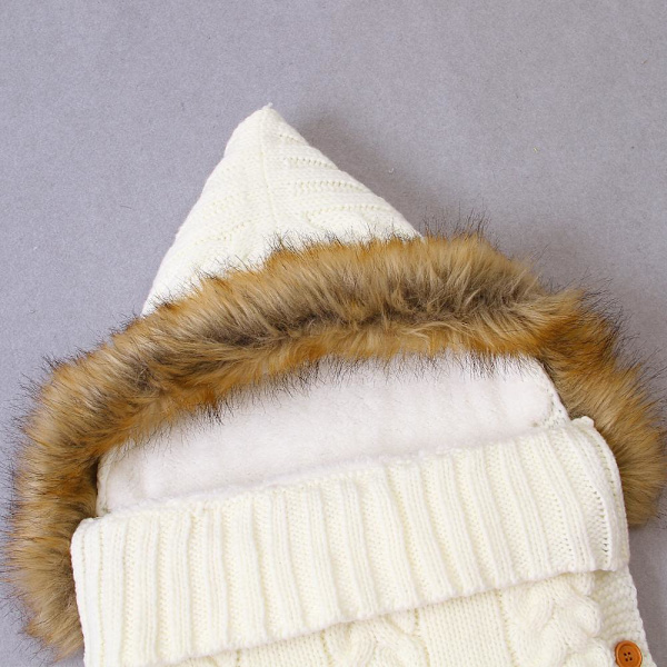 Baby sovsäckar Kuvert Swaddle Wrap Hooded nyfödda