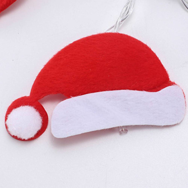 Led Cane String Lights, Christmas Hat Battery Box String Red crutch