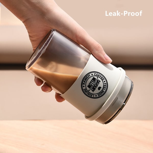 Bärbar 300 ml högkvalitativ Tritan-material kaffemugg Anti