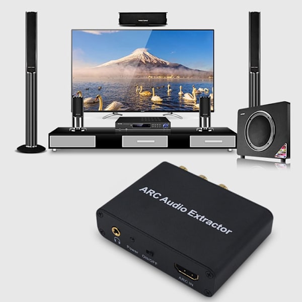 Aluminium ARC HDMI-kompatibel Audio Extractor Digital To