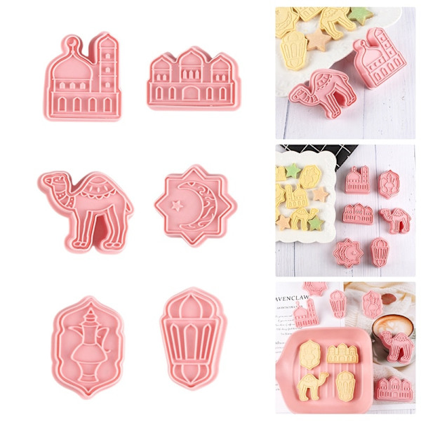 6st/ set Bakform Form Set Ramadan Islamic Cake