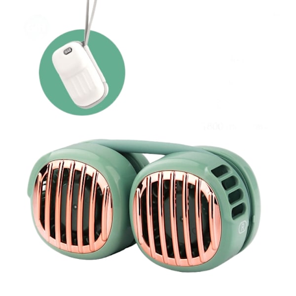Handsfree Nackfläkt USB Uppladdningsbar 4 Vindhastighets Bärbar