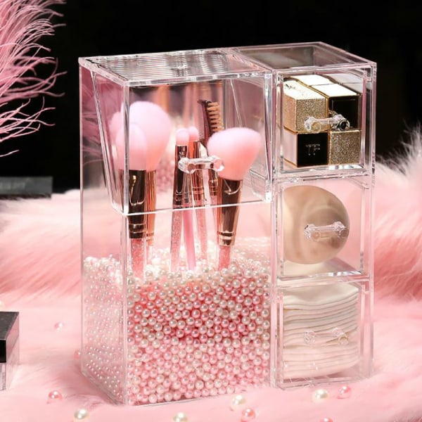 Multi akryl makeup organizer borste display box