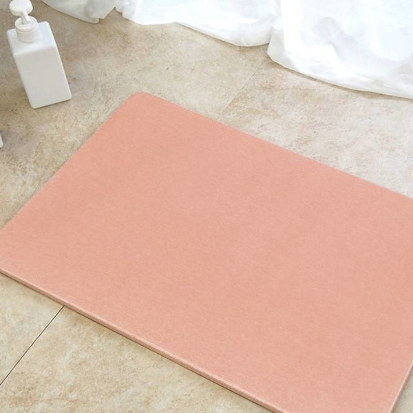 Diatom Mud Absorberande Golvmatta, Badrum Toalett Duschrum Pink