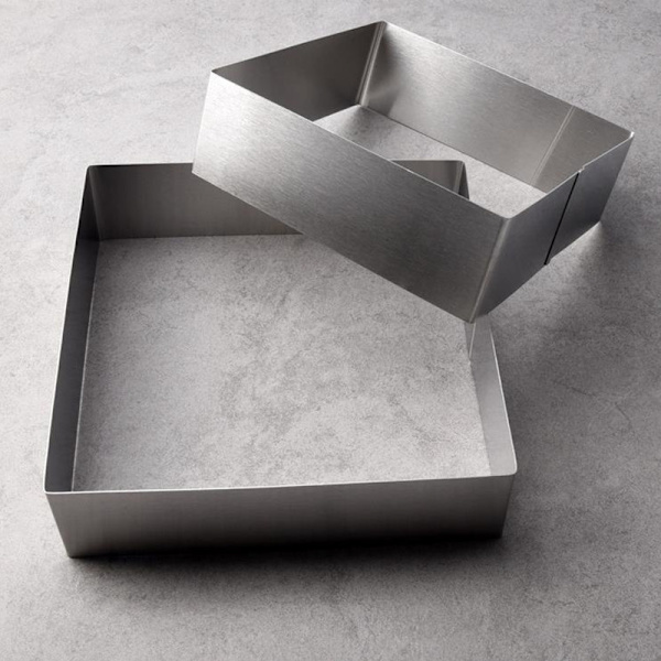 3 st/ Set Rostfri Mousse Ringform Form