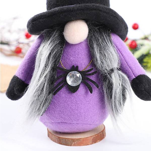 Halloween Thanksgiving Face Doll, Creative Harvest Festival Purple B