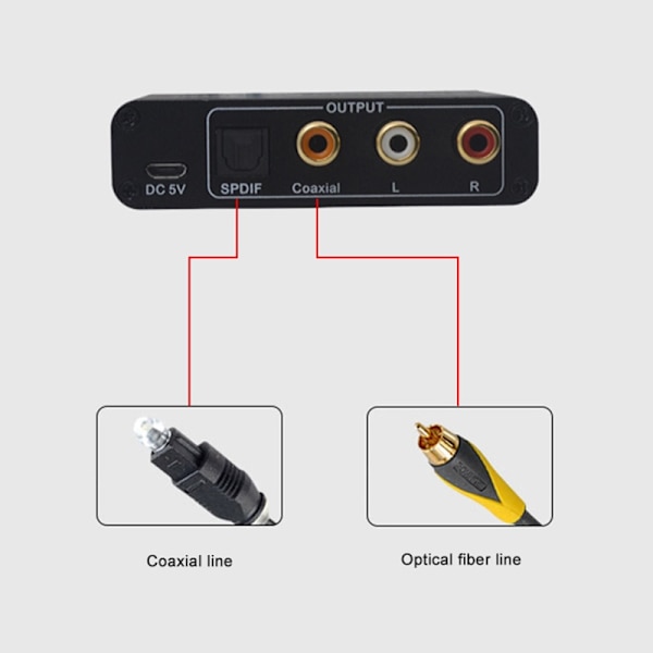 Aluminium ARC HDMI-kompatibel Audio Extractor Digital To