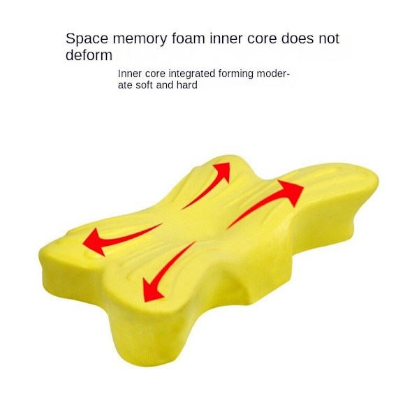 Butterfly Memory Foam Kudde, Multi-directional Red