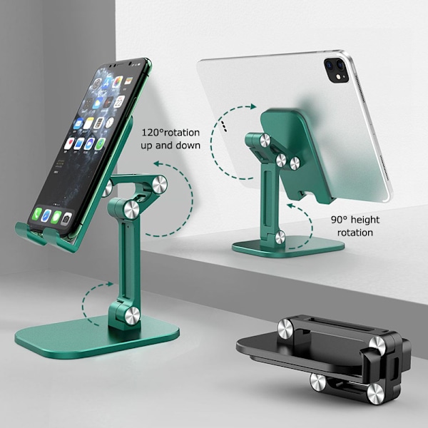 Vikbart skrivbord Mobiltelefon Hållare Stativ För IPhone IPad Pro