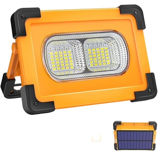 80W 11000mAh Solar Portable Work Light USB+ Solar Charging