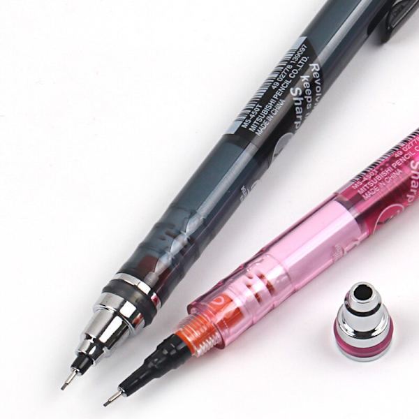 Svart Japan mekanisk penna1 stycken / batch 0,5 mm bly