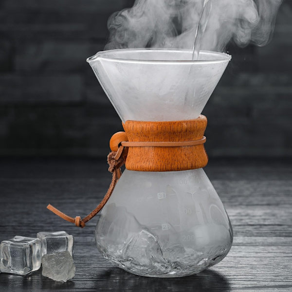 Resistant Glas Borosilikat Glas POT Kaffebryggare Kaffe