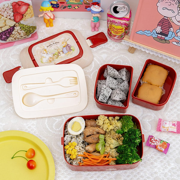 Mikrovågsugn Barn Lunchbox Söt Studentkontor Bento Box Large