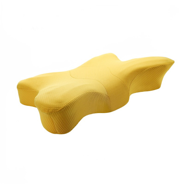 Butterfly Memory Foam Kudde, Multi-directional Yellow