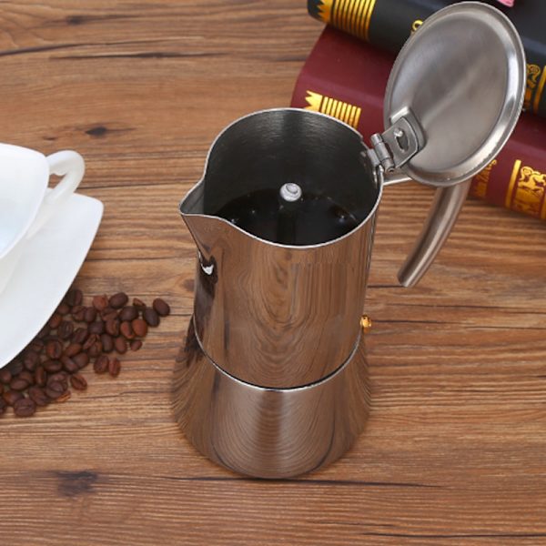 200 ml kaffekanna Mockakanna 304# Kaffebryggare i rostfritt stål