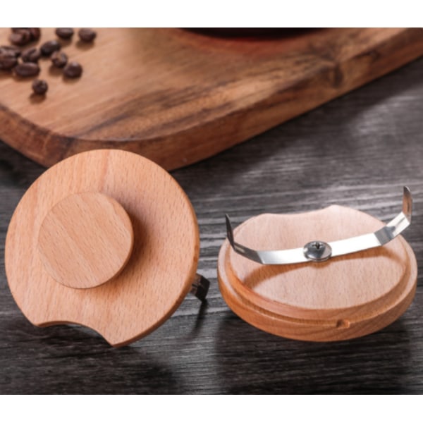 Trähandtag glas kaffebryggare Hand dropp kaffekanna