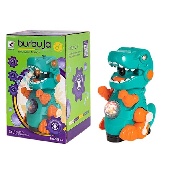 Barn Elektrisk Dinosaur Bubble Machine Musik Belysning Leksaker