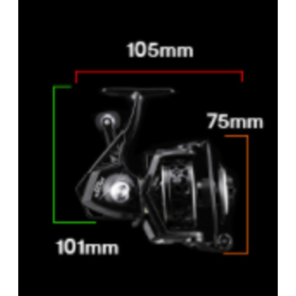 Spinnrulle 5.2:1 Fiskrulle POWER Max dragkraft
