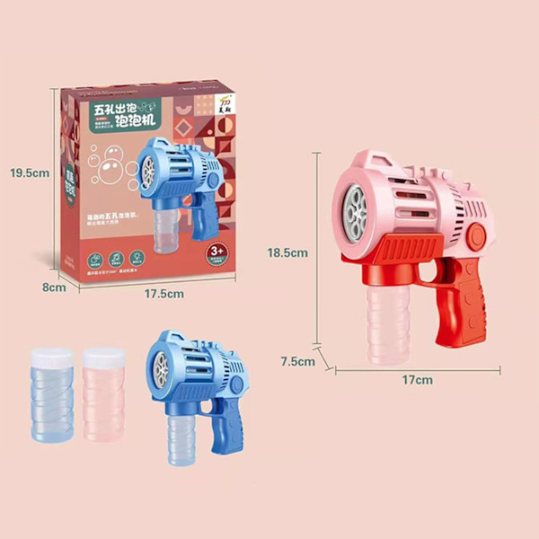 Bubble Machine Ljus Musik Automatisk Bubble Beach Lawn Park