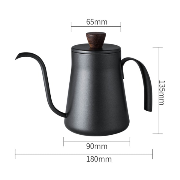Kaffekanna 400ml Droppvattenkokare Tekanna Non Stick Food Grade