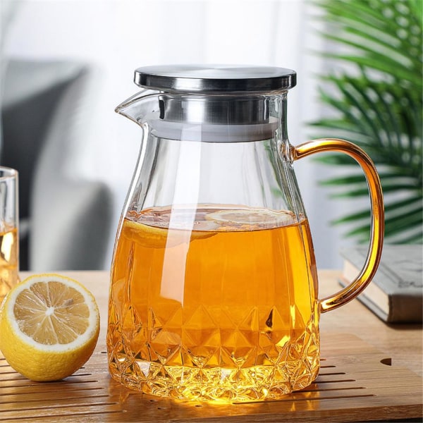 1000ML vattenkokare i glas Vattenkanna Hemvattenkokare tekanna glas