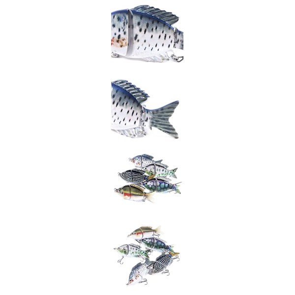 5st 9,5cm 22g Hård Multi Jointed Lure Fiske Age Fiske