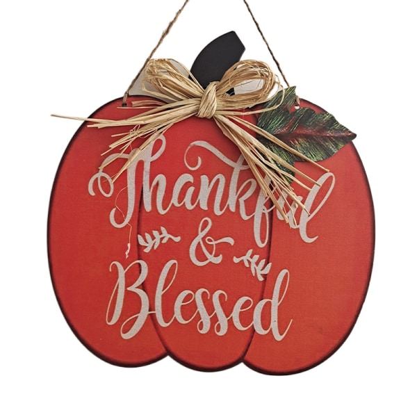 Wooden Harvest Thanksgiving pumpor, heminredning