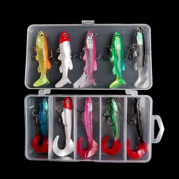 10 st/ Set 8/8,5cm Fiskedrag Spinning Jigging Age