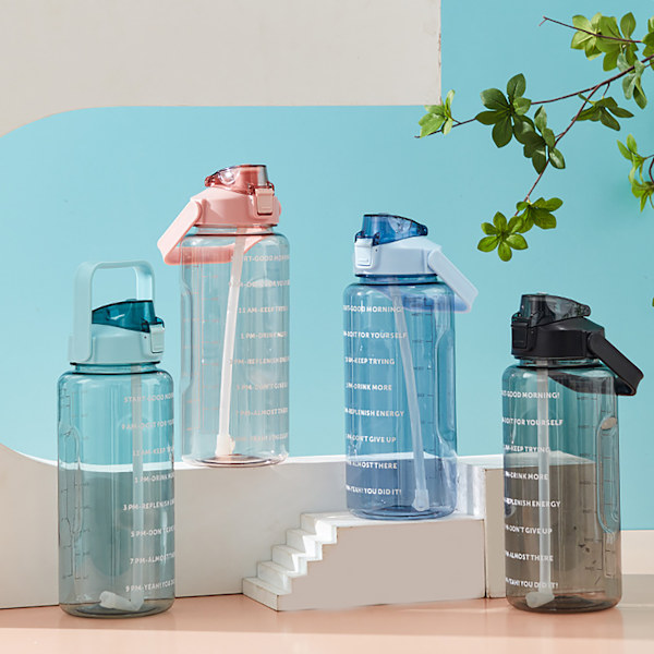 2000ml Påminnelse dricksvattenkopp, sportvattenkopp, vatten Blue