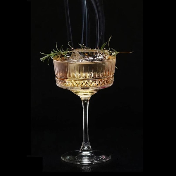260 ml Martini glasgraverade ränder Champagne Cocktail