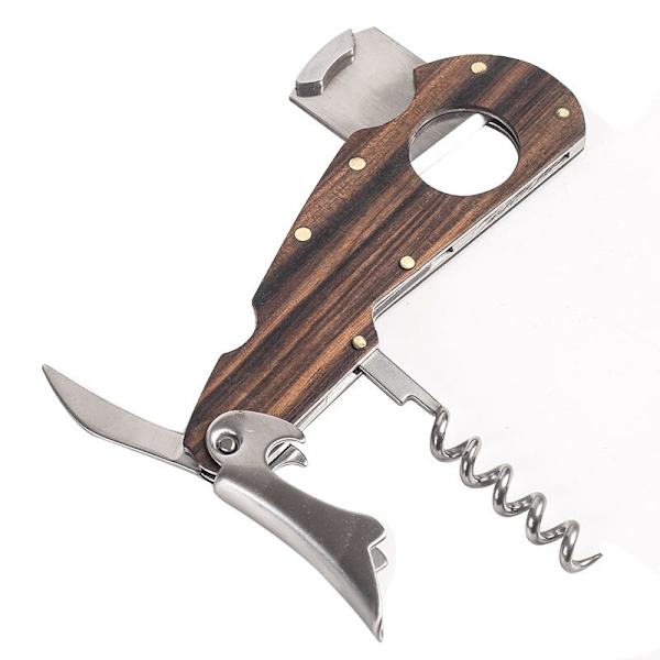 4 i 1 Cigarr Cutter Set Multifunktionell Travel Trä