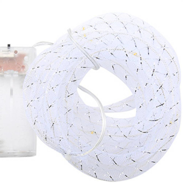 LED flerfärgade repljus, juldekorationsljus White