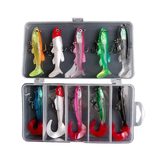 10 st/ Set 8/8,5cm Fiskedrag Spinning Jigging Age