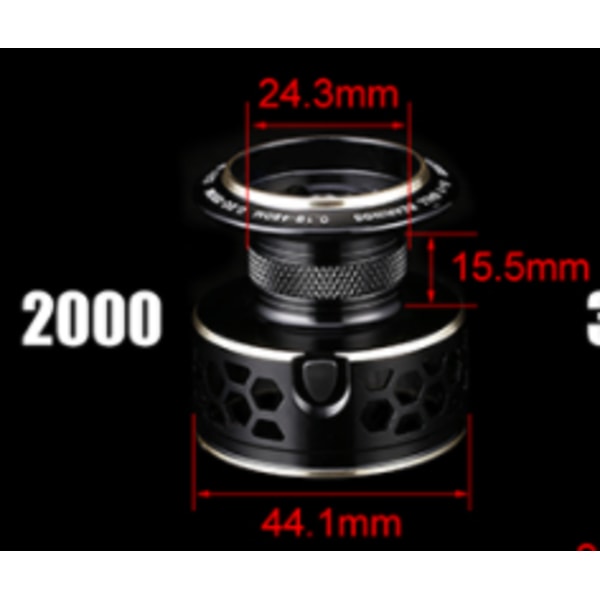 Spinnrulle 5.2:1 Fiskrulle POWER Max dragkraft