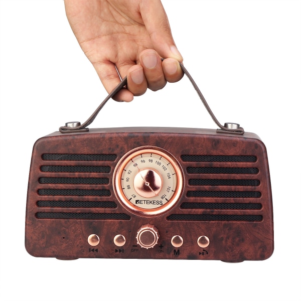 Klassisk retro FM-radiomottagare bärbar dekoration MP3